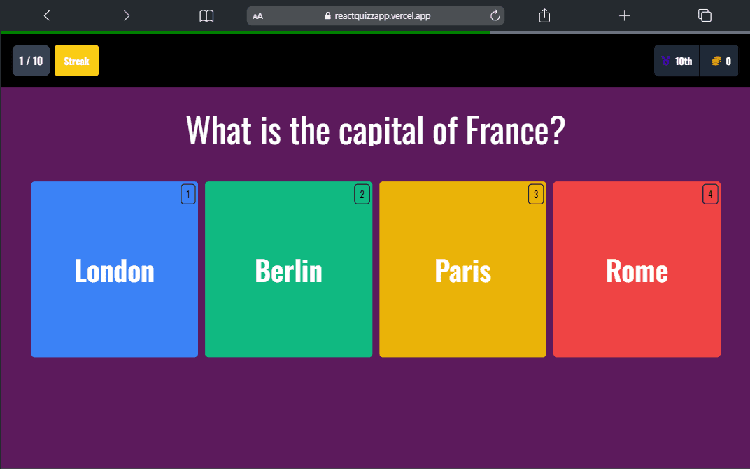 Quiz Application